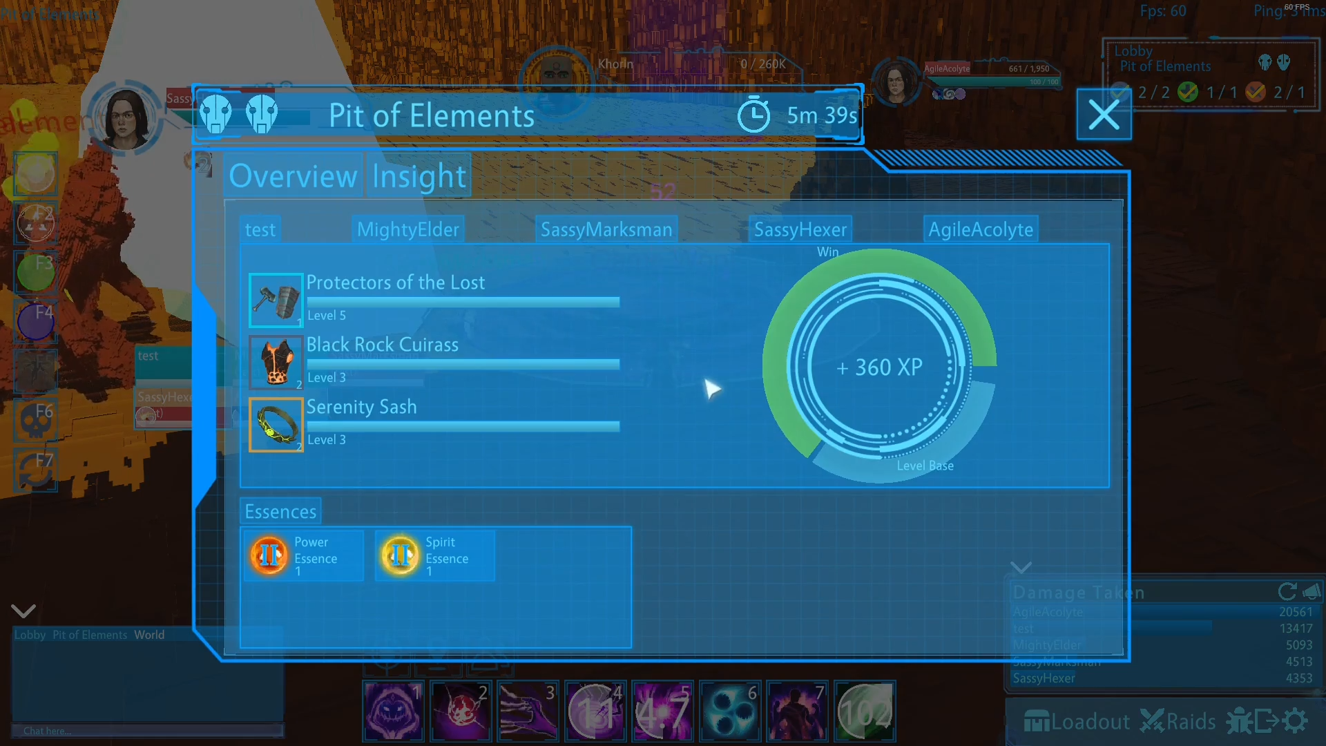 level ending screen